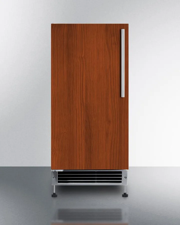 Summit BIM26H34IFLHD 15 Wide 25 Lb. Drain-Free Icemaker (Panel Not Included)