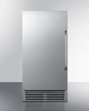 Summit BIM44GCSSADA 15 Wide 50 Lb. Ada Compliant Commercially Listed Clear Icemaker With Automatic Defrost. Internal Pump. And Complete Stainless Steel Exterior