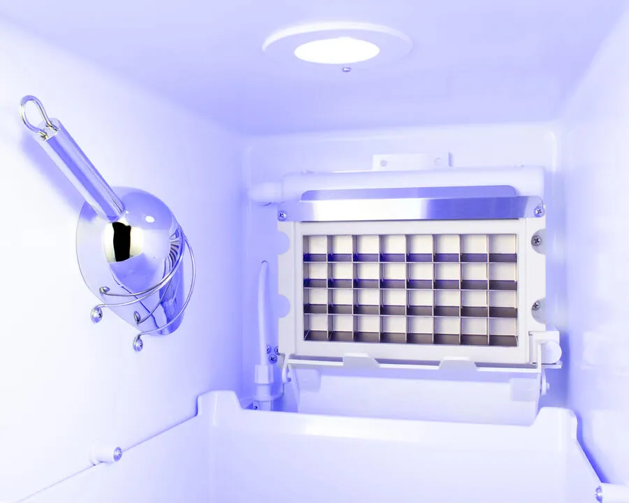 Summit BIM44GCSSADA 15 Wide 50 Lb. Ada Compliant Commercially Listed Clear Icemaker With Automatic Defrost. Internal Pump. And Complete Stainless Steel Exterior