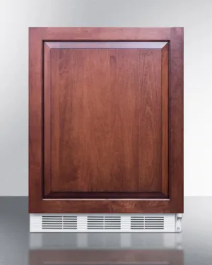 Summit CT661BIIF Built-In Undercounter Refrigerator-Freezer For Residential Use. Cycle Defrost With A Deluxe Interior. Panel-Ready Door. And White Cabinet