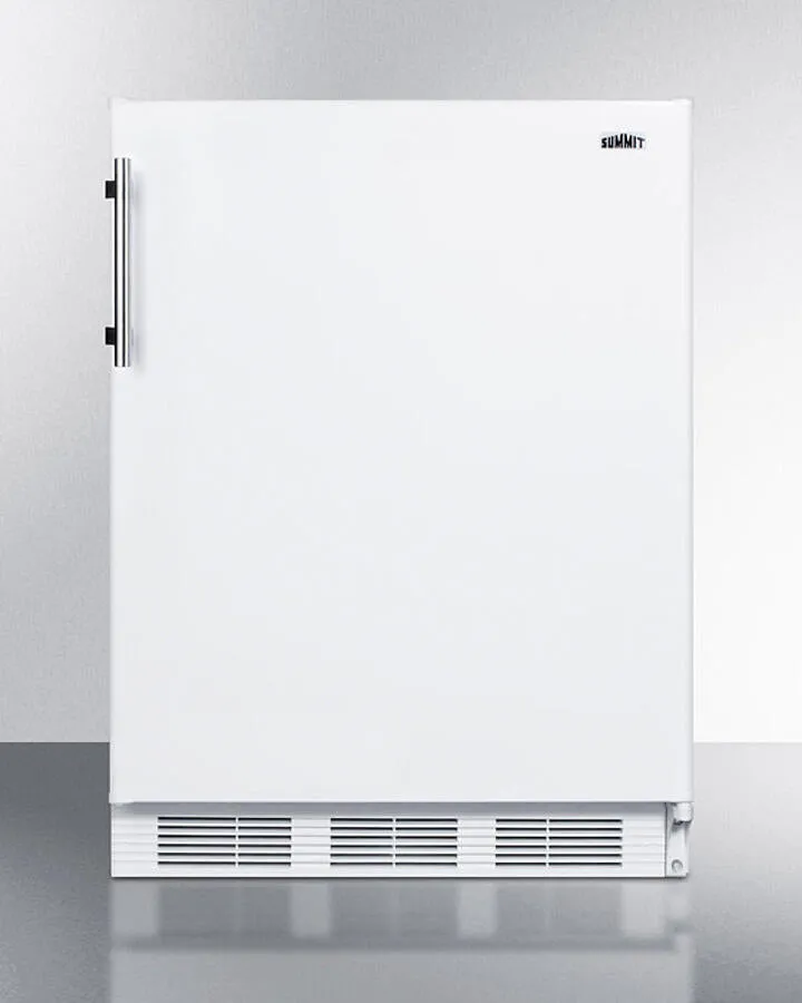 Summit CT661WADA Ada Compliant Freestanding Refrigerator-Freezer For Residential Use. Cycle Defrost With Deluxe Interior And White Finish