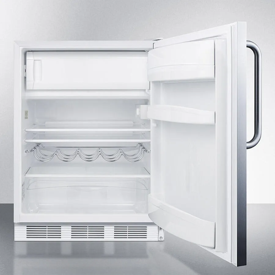 Summit CT661WCSSADA 24 Wide Built-In Refrigerator-Freezer. Ada Compliant