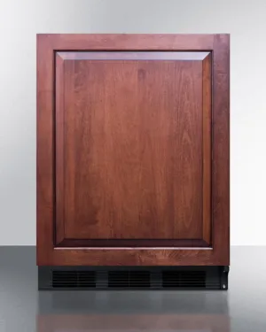 Summit CT663BBIIFADA Ada Compliant Built-In Undercounter Refrigerator-Freezer For Residential Use. Cycle Defrost With Deluxe Interior. Panel-Ready Door. And Black Cabinet