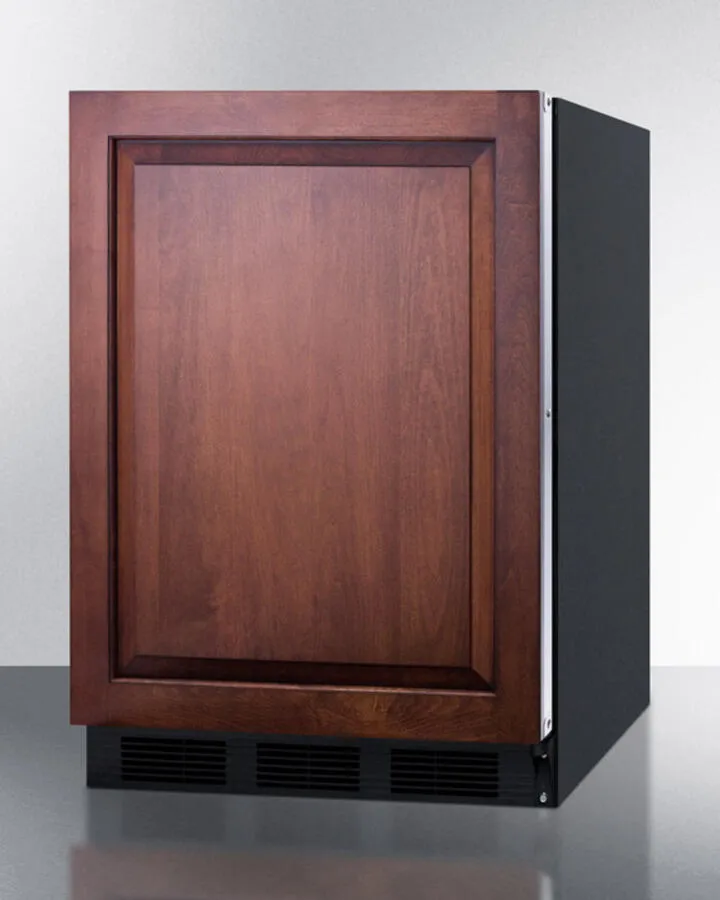 Summit CT663BBIIFADA Ada Compliant Built-In Undercounter Refrigerator-Freezer For Residential Use. Cycle Defrost With Deluxe Interior. Panel-Ready Door. And Black Cabinet