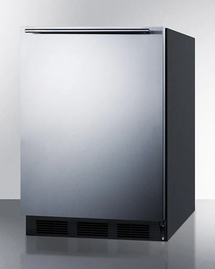 Summit CT663BKBISSHHADA 24 Wide Built-In Refrigerator-Freezer. Ada Compliant