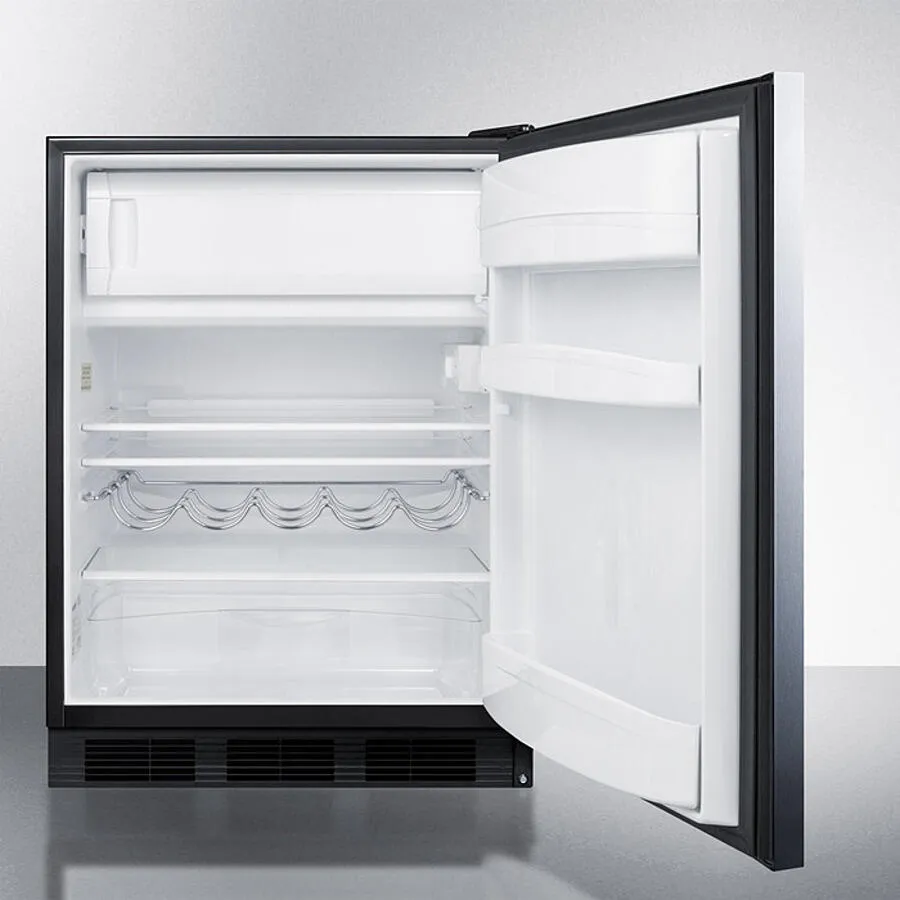 Summit CT663BKBISSHHADA 24 Wide Built-In Refrigerator-Freezer. Ada Compliant