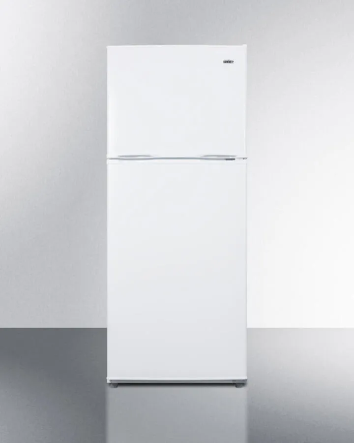 Summit FF1386WIM 24 Wide 11.5 Cu.Ft. Frost-Free Refrigerator-Freezer In White Finish With Factory Installed Icemaker