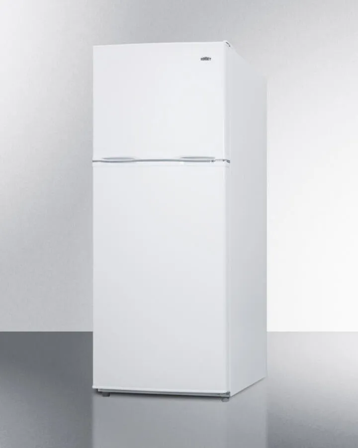 Summit FF1386WIM 24 Wide 11.5 Cu.Ft. Frost-Free Refrigerator-Freezer In White Finish With Factory Installed Icemaker