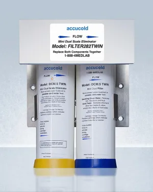 Summit FILTER282TWIN Commercially Approved Two-Stage Water Filtration System For Use With The Aiwd282 That Prevents Scale Formation And Ensures Clear. Great Tasting Water