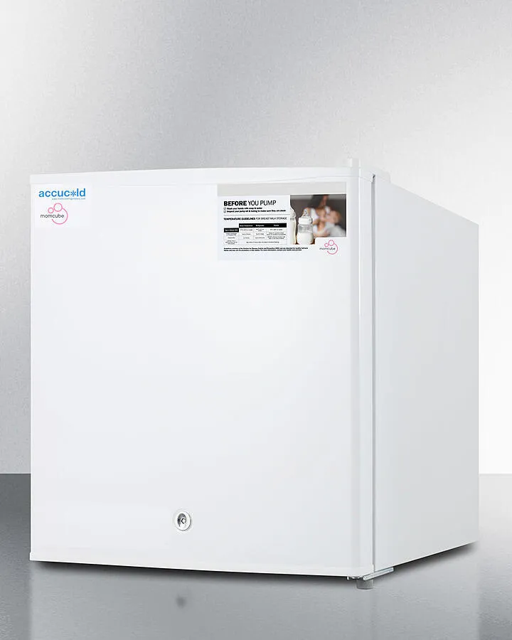 Summit FS24LMC Countertop Momcube All-Freezer For Storage Of Breast Milk. Manual Defrost With Lock