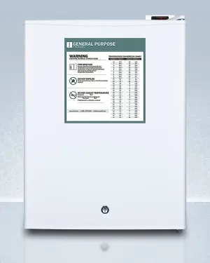 Summit FS30LGP Compact Manual Defrost All-Freezer For General Purpose Use. With Lock And Reversible Door