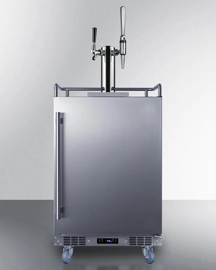 Summit SBC682CMTWIN 24 Wide Built-In Cold Brew/Nitro Coffee Kegerator