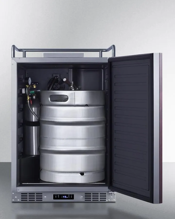 Summit SBC682NKPNR 24 Wide Built-In Kegerator (Panel Not Included)