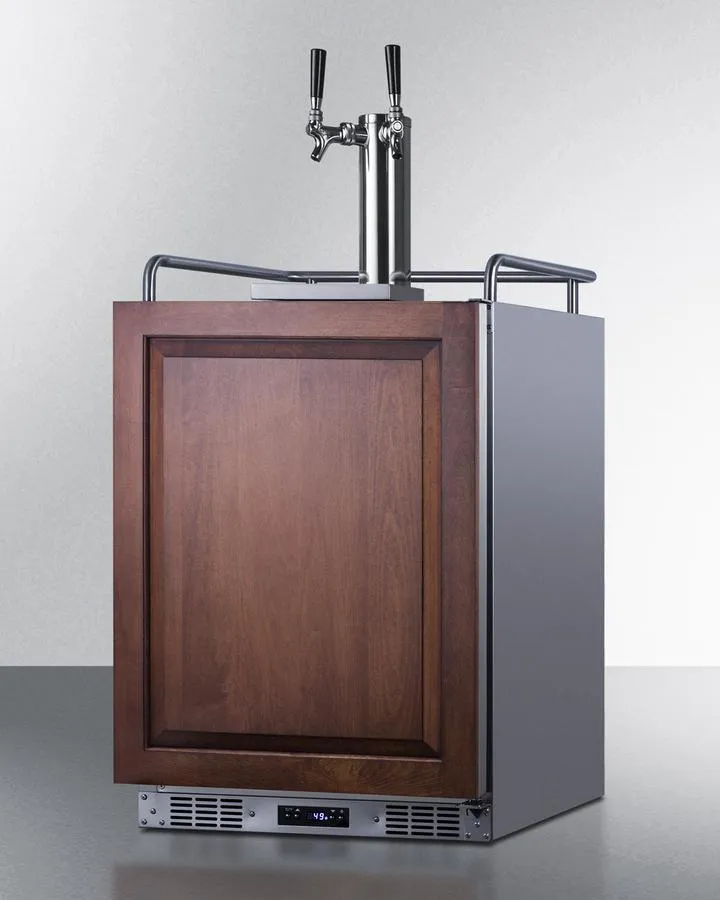 Summit SBC682PNRCFTWIN 24 Wide Built-In Cold Brew Coffee Kegerator (Panel Not Included)