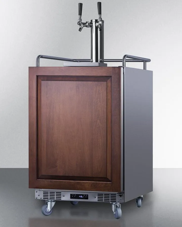 Summit SBC682PNRCFTWIN 24 Wide Built-In Cold Brew Coffee Kegerator (Panel Not Included)