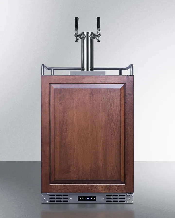 Summit SBC682PNRCFTWIN 24 Wide Built-In Cold Brew Coffee Kegerator (Panel Not Included)