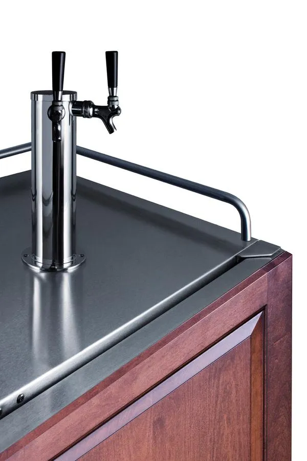 Summit SBC682PNRCFTWIN 24 Wide Built-In Cold Brew Coffee Kegerator (Panel Not Included)