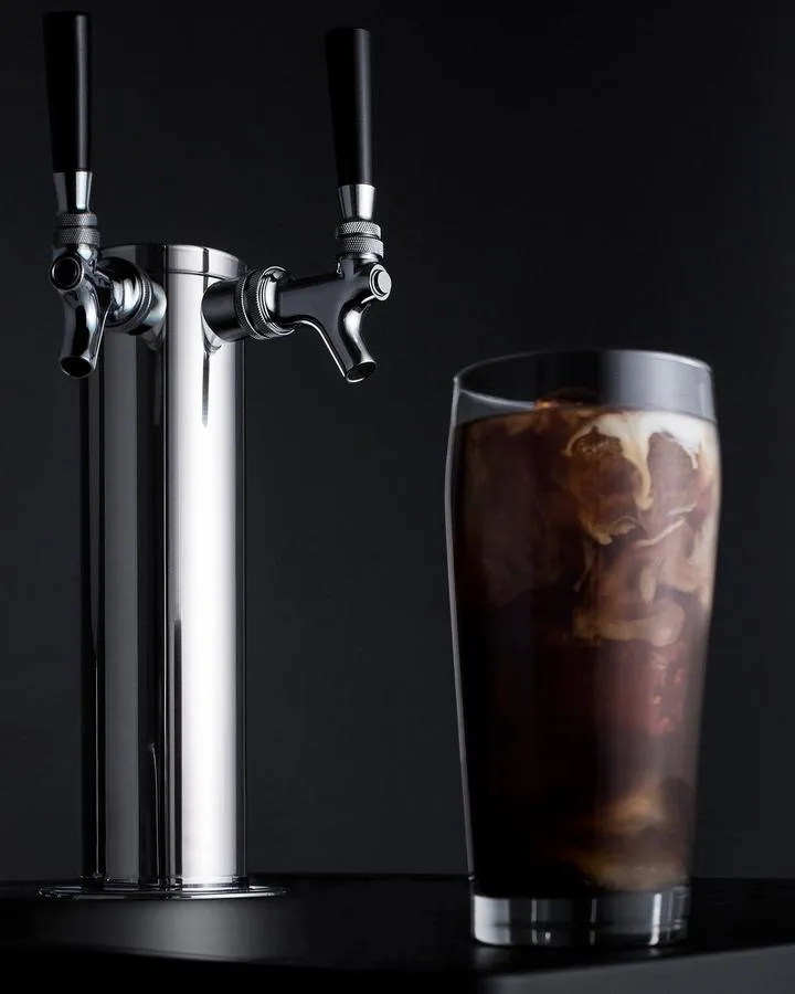 Summit SBC682PNRCFTWIN 24 Wide Built-In Cold Brew Coffee Kegerator (Panel Not Included)