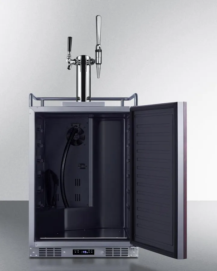 Summit SBC682PNRCMTWIN 24 Wide Built-In Cold Brew/Nitro Coffee Kegerator (Panel Not Included)