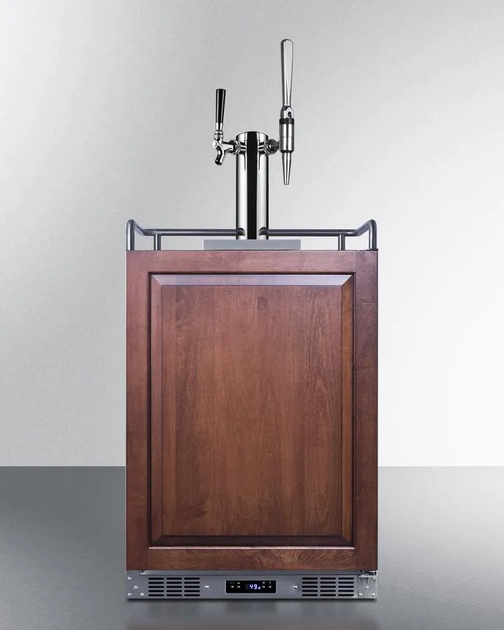 Summit SBC682PNRCMTWIN 24 Wide Built-In Cold Brew/Nitro Coffee Kegerator (Panel Not Included)