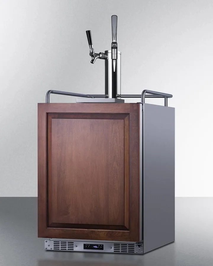 Summit SBC682PNRCMTWIN 24 Wide Built-In Cold Brew/Nitro Coffee Kegerator (Panel Not Included)