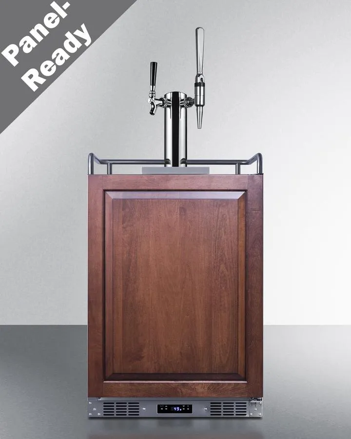 Summit SBC682PNRCMTWIN 24 Wide Built-In Cold Brew/Nitro Coffee Kegerator (Panel Not Included)