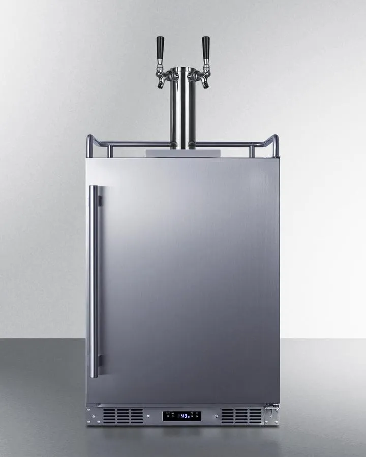 Summit SBC683OSTWIN 24 Wide Built-In Outdoor Beer Kegerator
