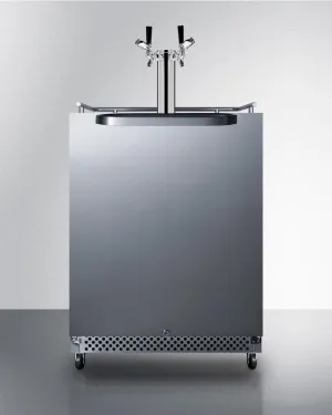 Summit SBC695OSTWINTL 24 Wide Built-In Outdoor Kegerator With Taplocks