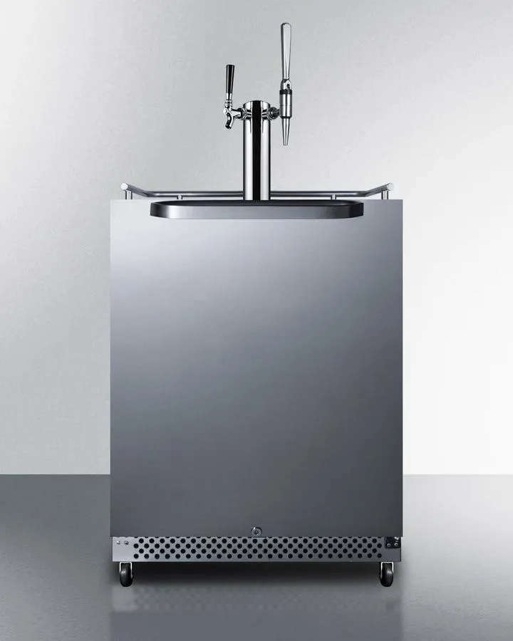 Summit SBC696OSCMTWIN 24 Wide Built-In Outdoor Cold Brew/Nitro Coffee Kegerator