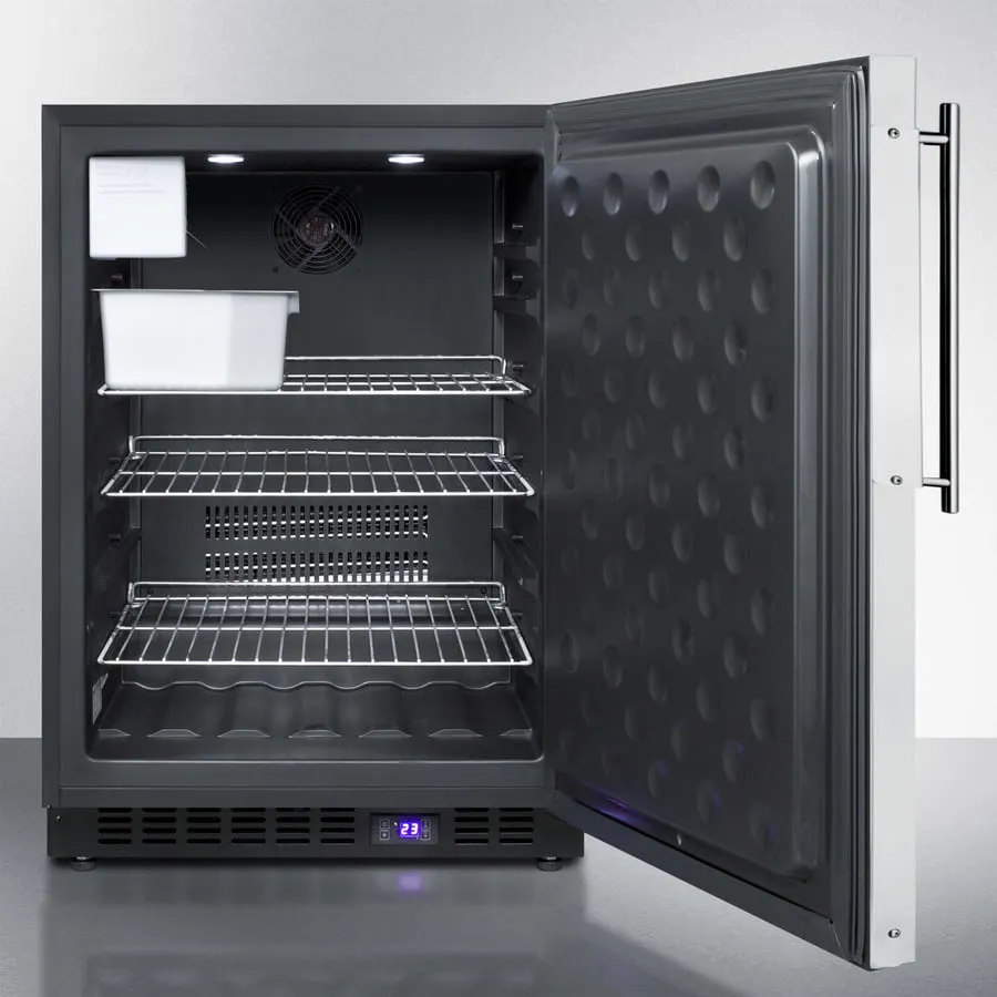 Summit SCFF53BFRIM 24 Wide Built-In All-Freezer With Icemaker