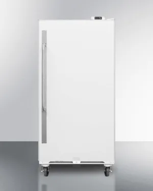Summit SCUF18 Commercially Approved Large Capacity Upright All-Freezer With Frost-Free Operation. Digital Thermostat. Casters. And Lock