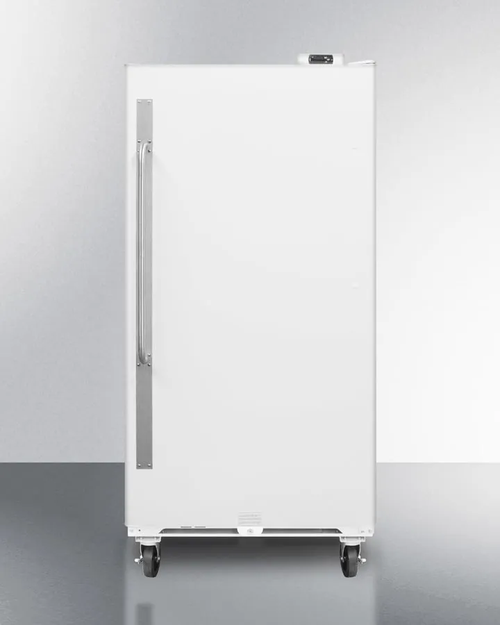 Summit SCUF18 Commercially Approved Large Capacity Upright All-Freezer With Frost-Free Operation. Digital Thermostat. Casters. And Lock