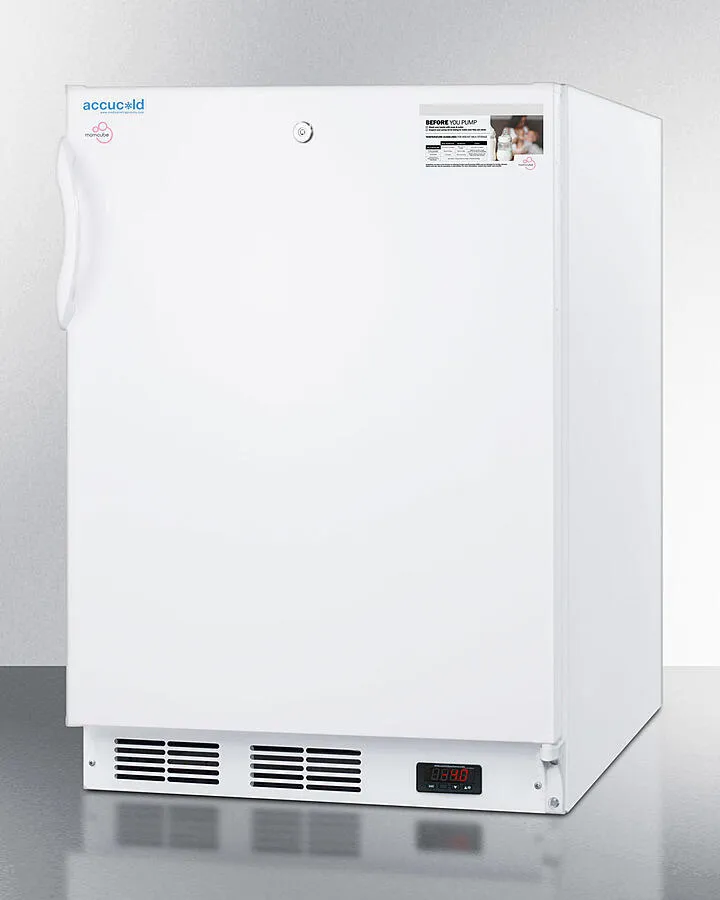Summit VT65MLBIMCADA Ada Compliant Momcube All-Freezer For Storage Of Breast Milk. With Manual Defrost. Front Lock. And Reversible Door