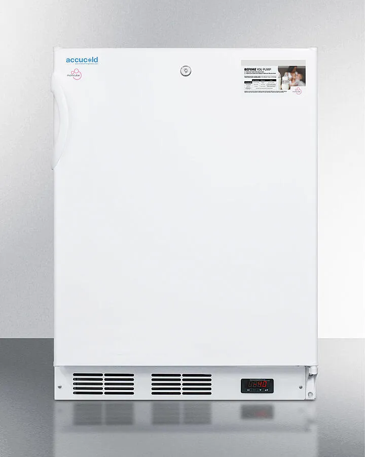 Summit VT65MLBIMCADA Ada Compliant Momcube All-Freezer For Storage Of Breast Milk. With Manual Defrost. Front Lock. And Reversible Door