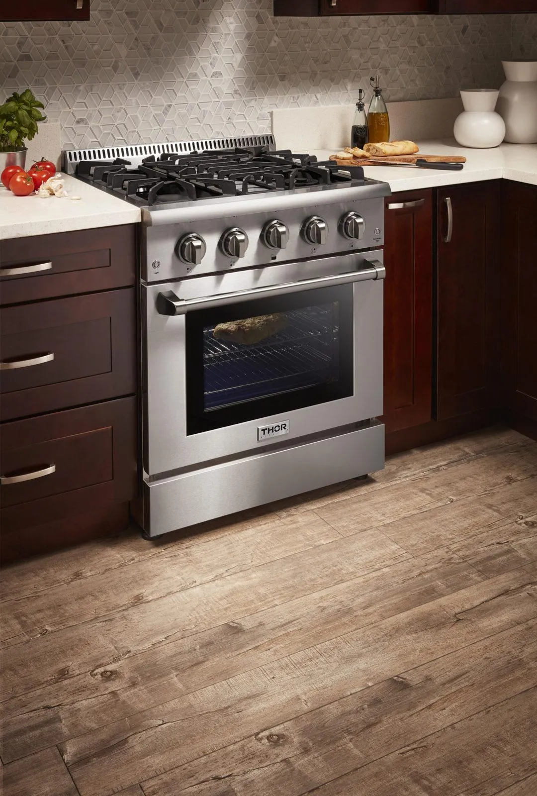 Thor Kitchen HRD3088ULP Professional 30 Inch Dual Fuel Range In Stainless Steel - Liquid Propane