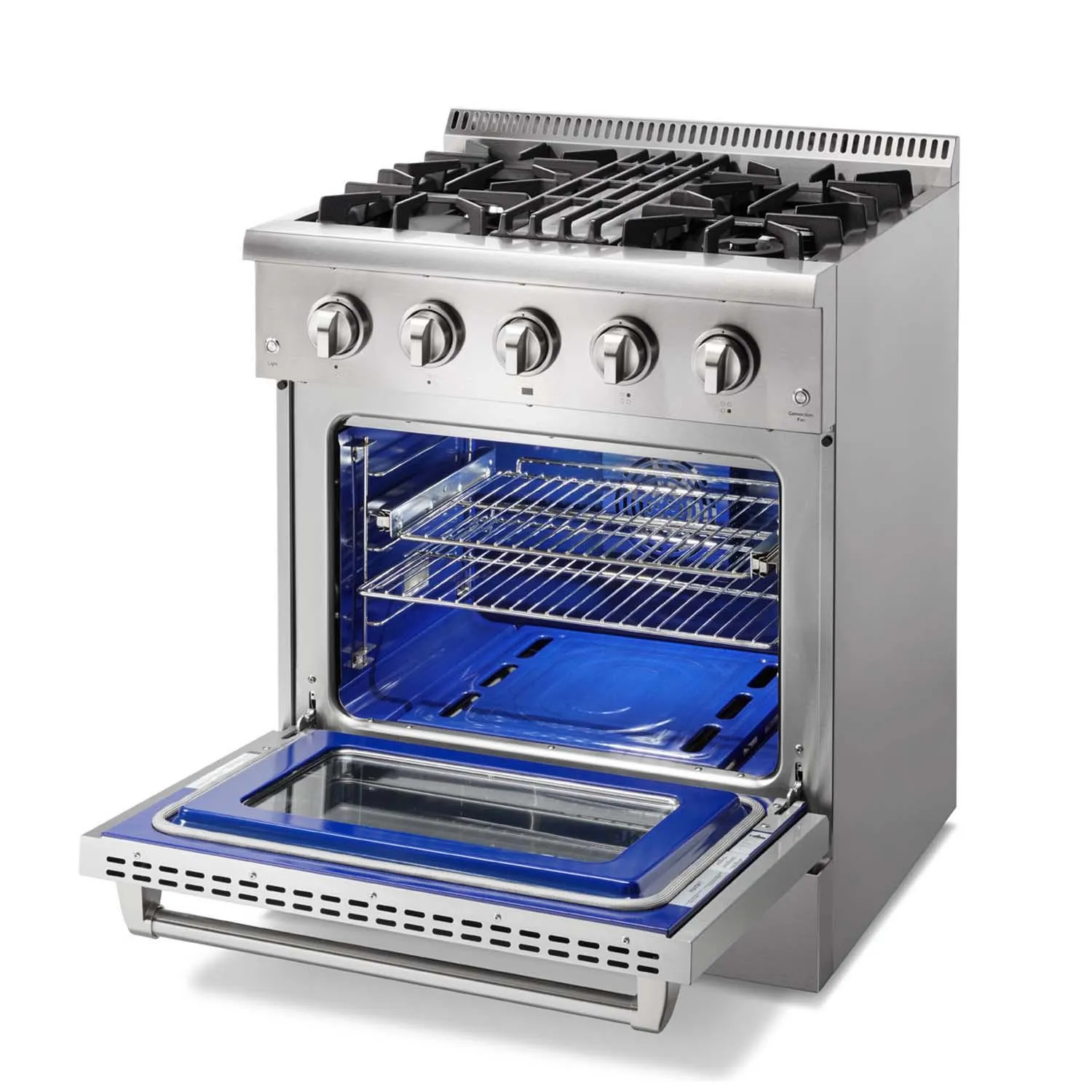 Thor Kitchen HRD3088ULP Professional 30 Inch Dual Fuel Range In Stainless Steel - Liquid Propane
