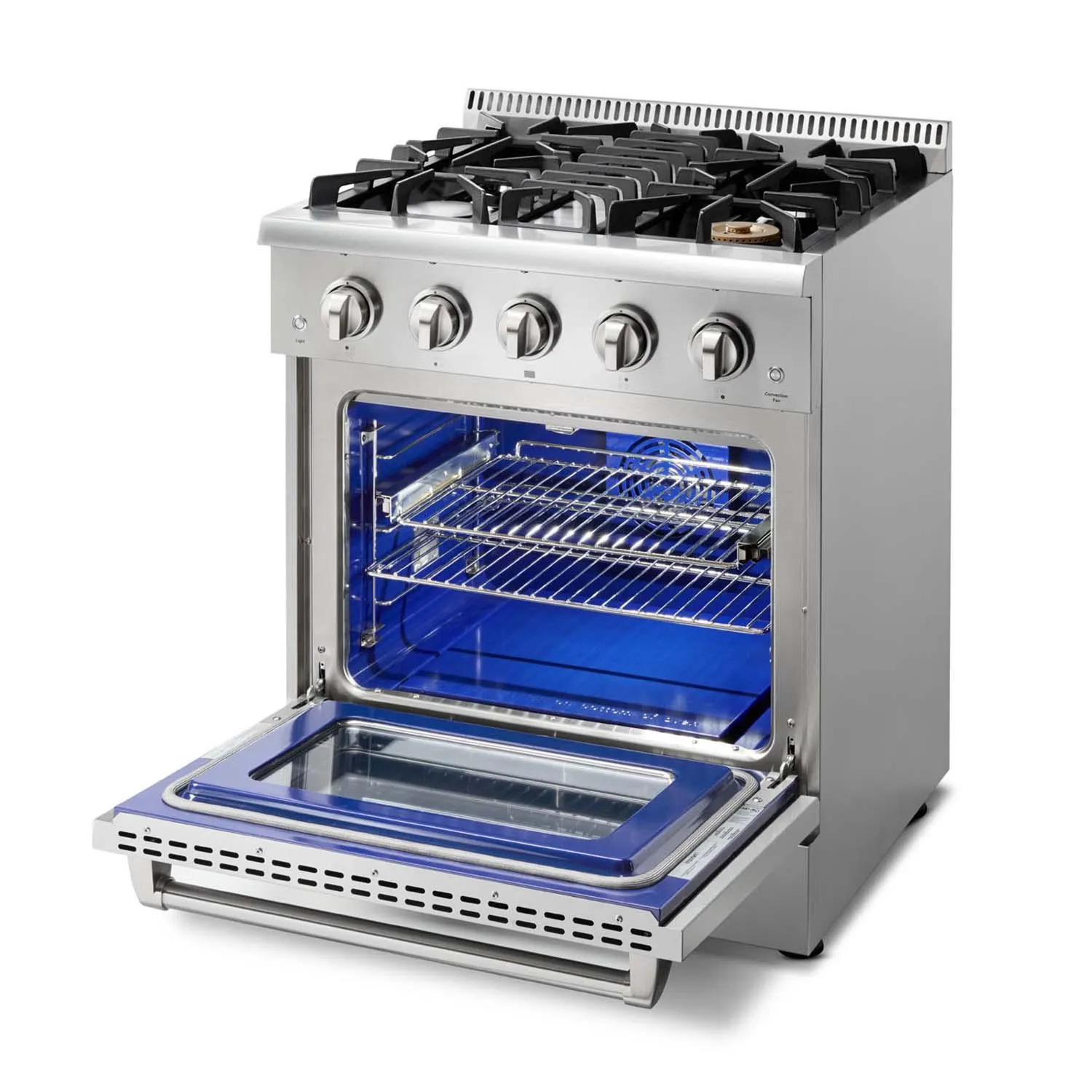 Thor Kitchen HRG3080ULP 30 Inch Professional Gas Range In Stainless Steel - Liquid Propane