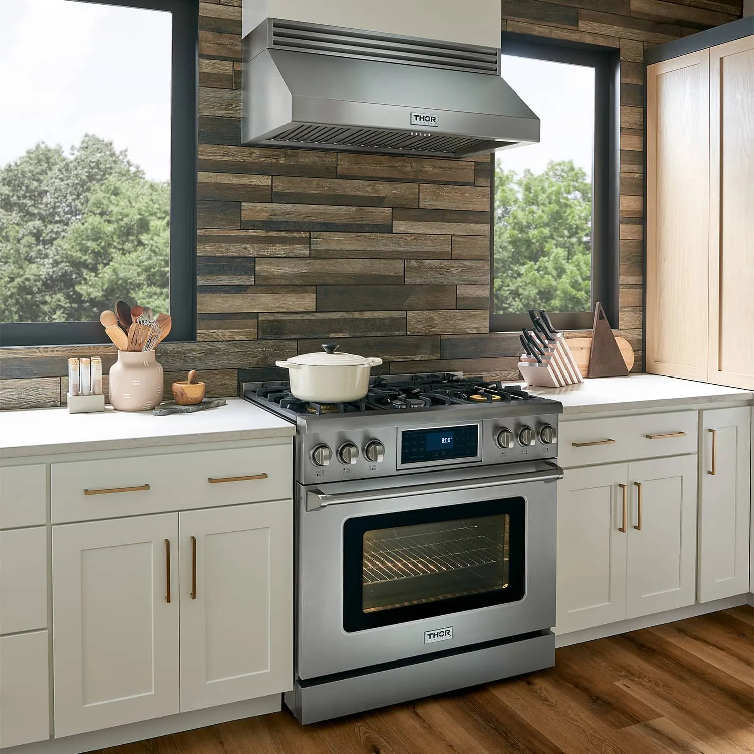 Thor Kitchen TRG3601 36 Inch Tilt Panel Professional Gas Range - Trg3601 / Trg3601Lp
