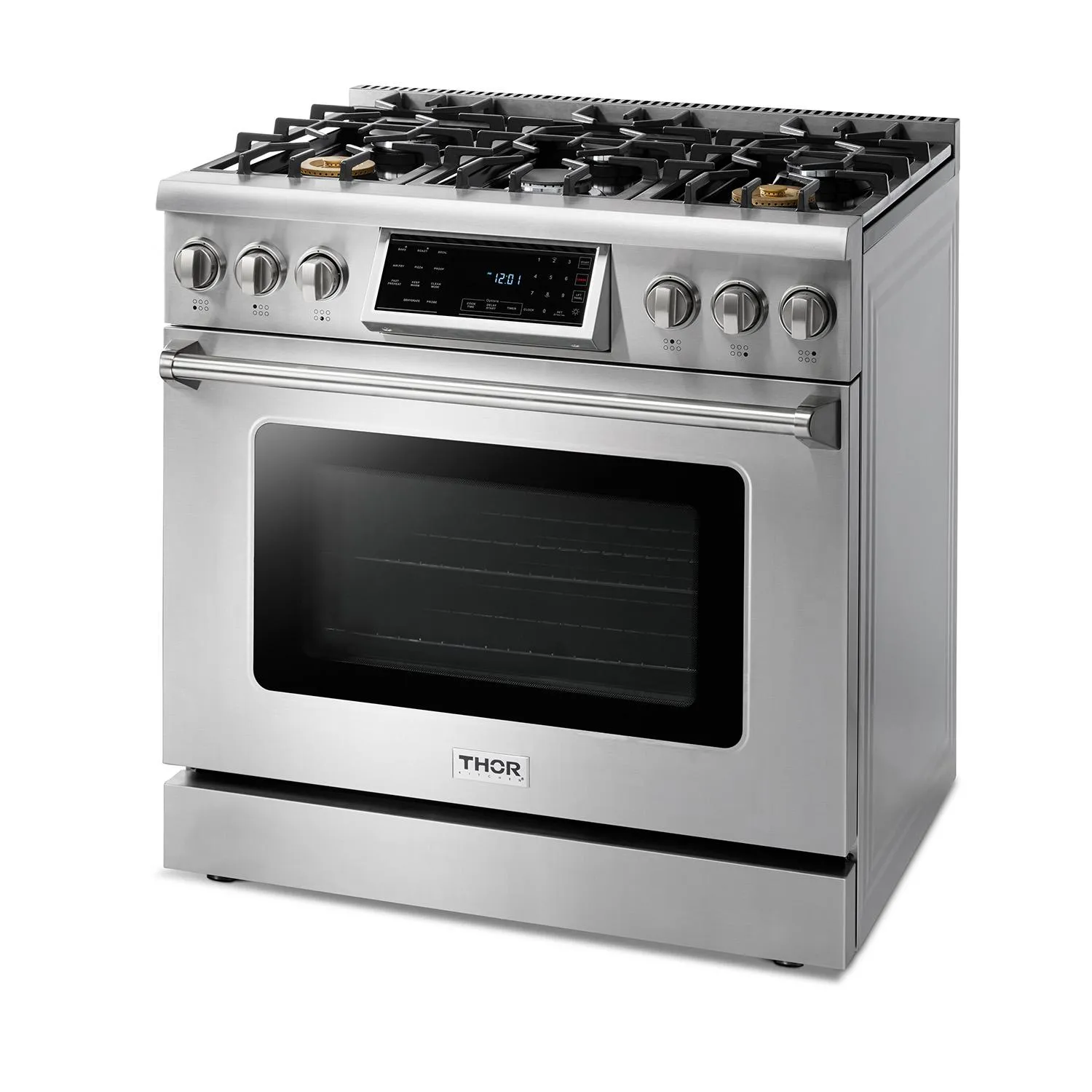 Thor Kitchen TRG3601 36 Inch Tilt Panel Professional Gas Range - Trg3601 / Trg3601Lp