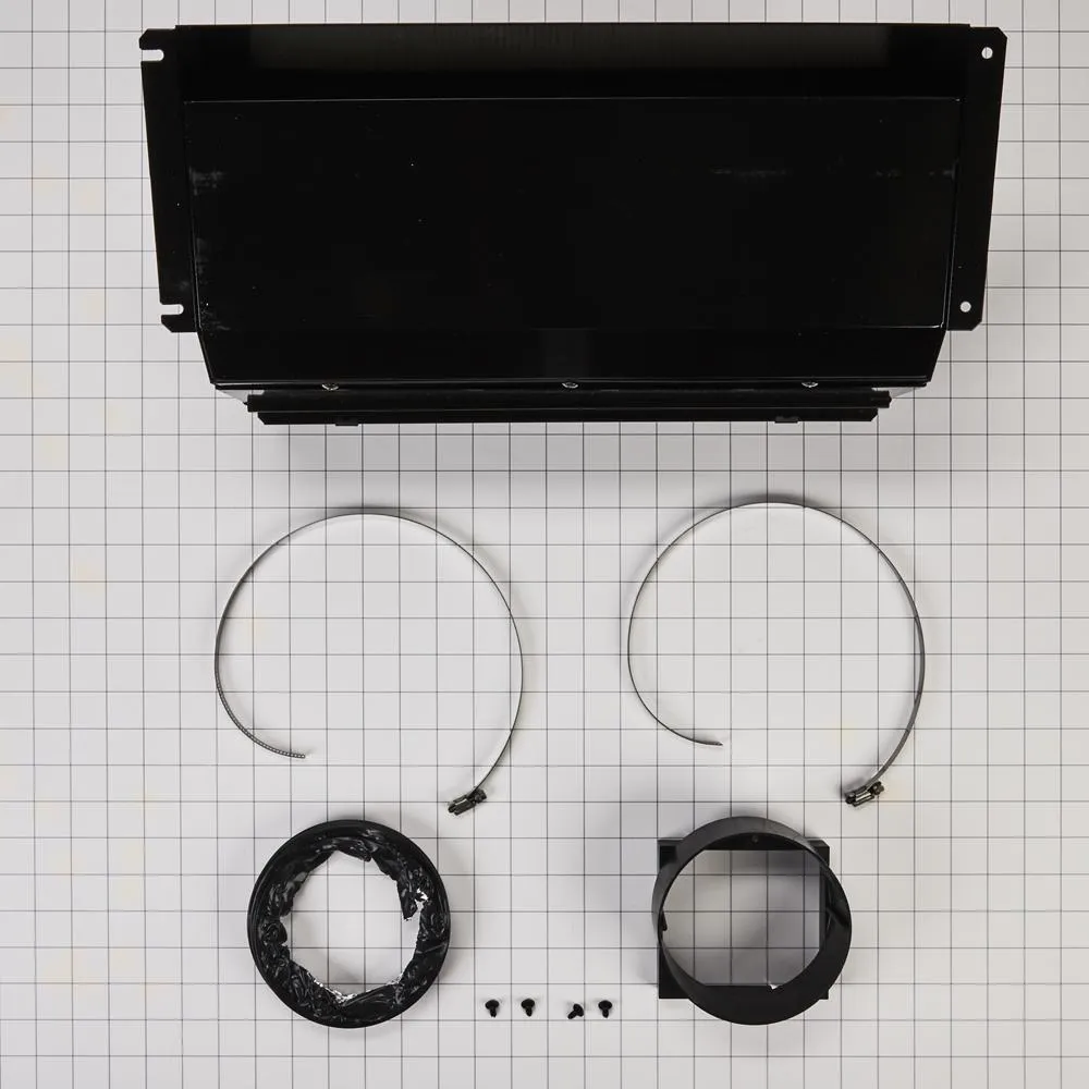 Whirlpool W10620783 Ductless Downdraft Vent Kit. Black