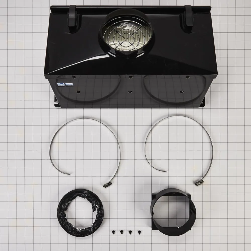 Whirlpool W10620783 Ductless Downdraft Vent Kit. Black