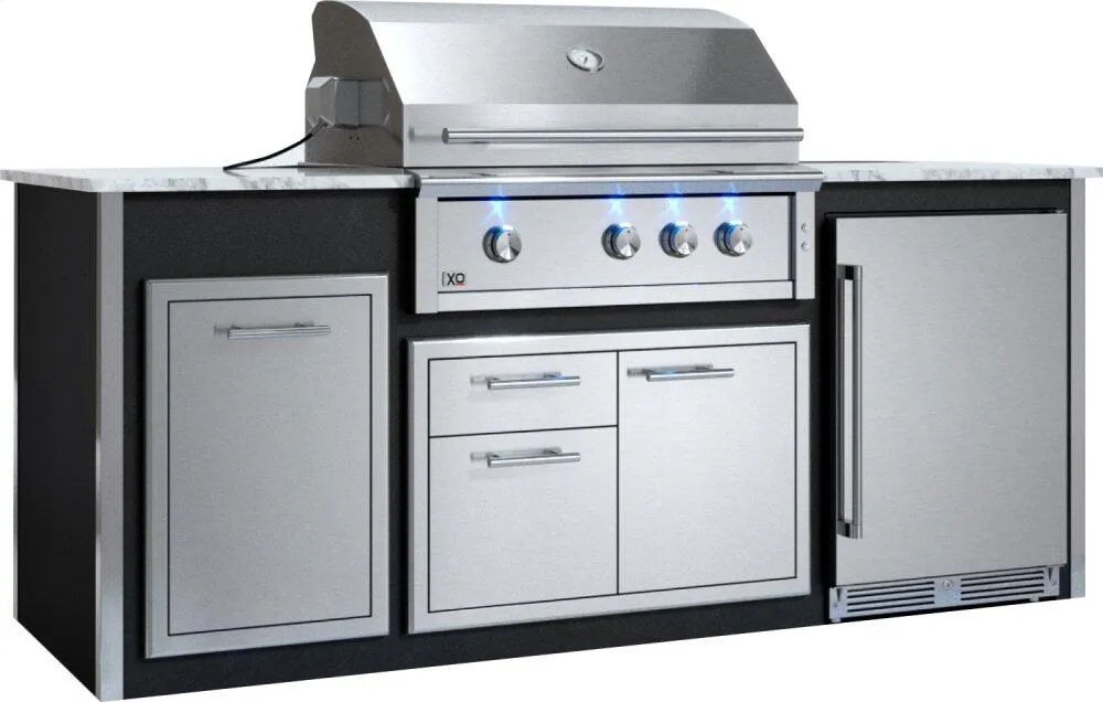 Xo Appliance XOGOK36V1BL Appliance Ready Pre-Assembled 36 Designer Island Black COMPONENTS SOLD SEPARATELY