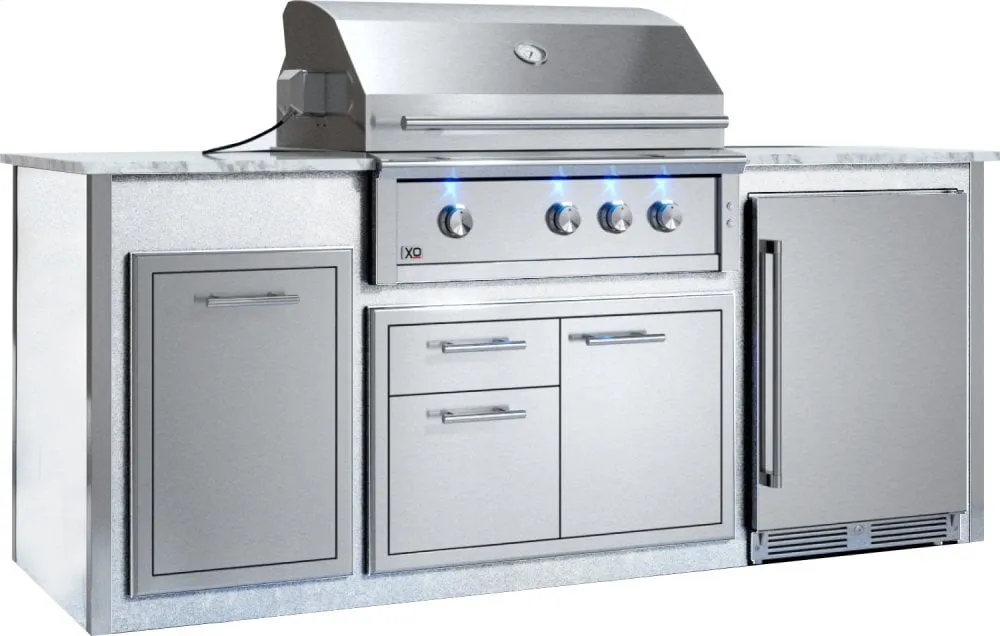 Xo Appliance XOGOK36V1WH Appliance Ready Pre-Assembled 36 Designer Island White COMPONENTS SOLD SEPARATELY