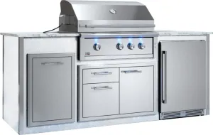 Xo Appliance XOGOK36V1WH Appliance Ready Pre-Assembled 36 Designer Island White COMPONENTS SOLD SEPARATELY