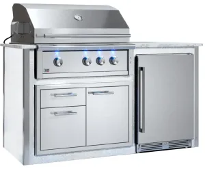 Xo Appliance XOGOK36V2WH Appliance Ready Pre-Assembled 36 Designer Island White COMPONENTS SOLD SEPARATELY - Gray