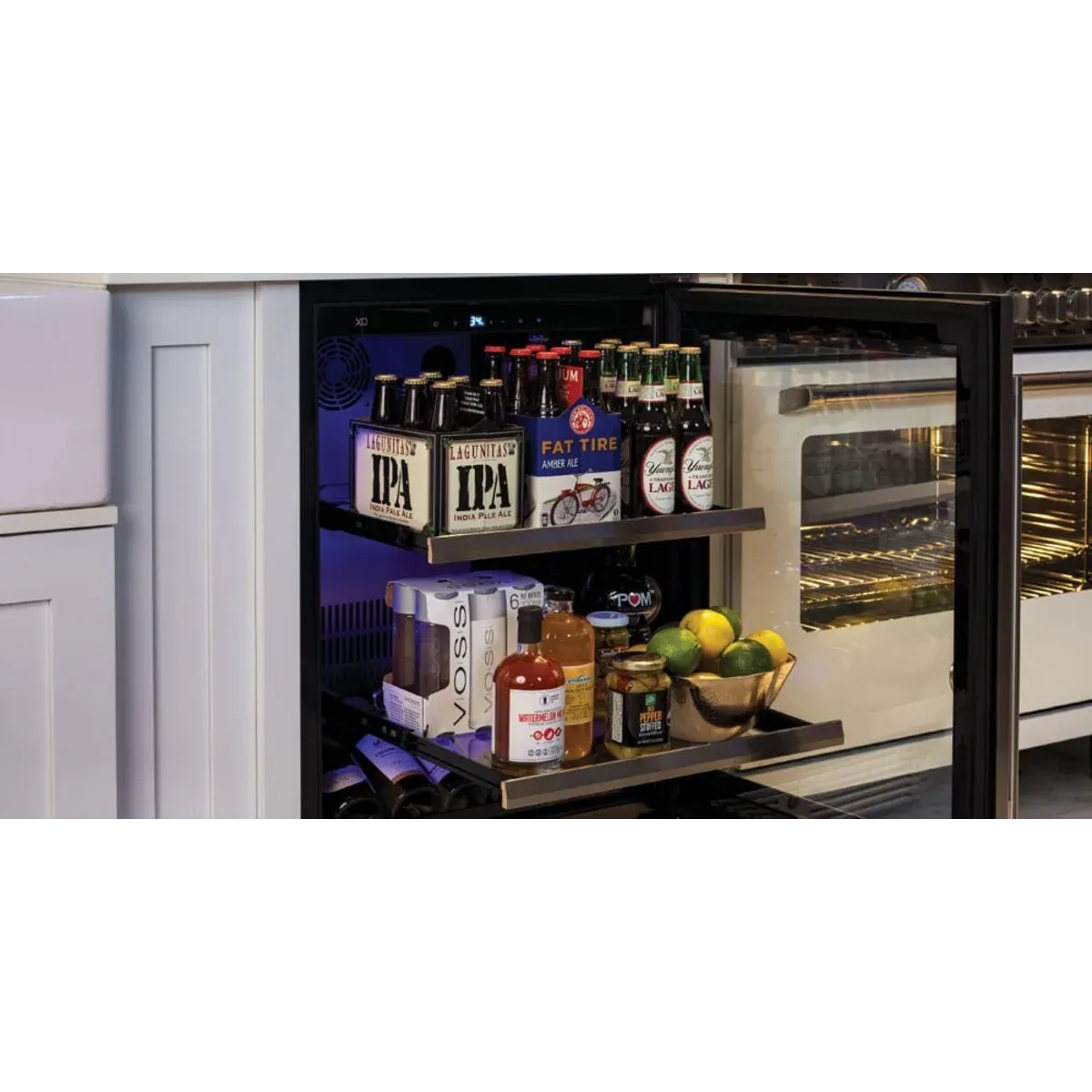 Xo Appliance XOU15BCGBSR Beverage Center 15 Black Stainless Rh