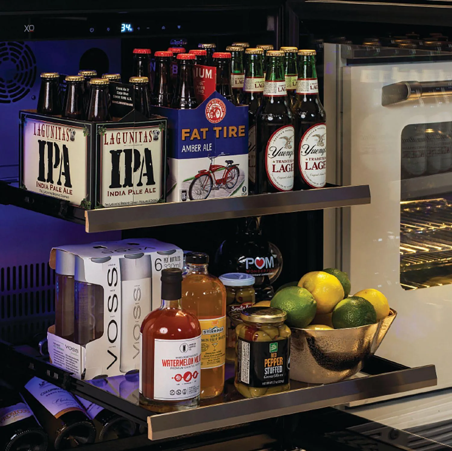 Xo Appliance XOU15BCOFR Beverage Center 15 Solid Overlay Door Rh