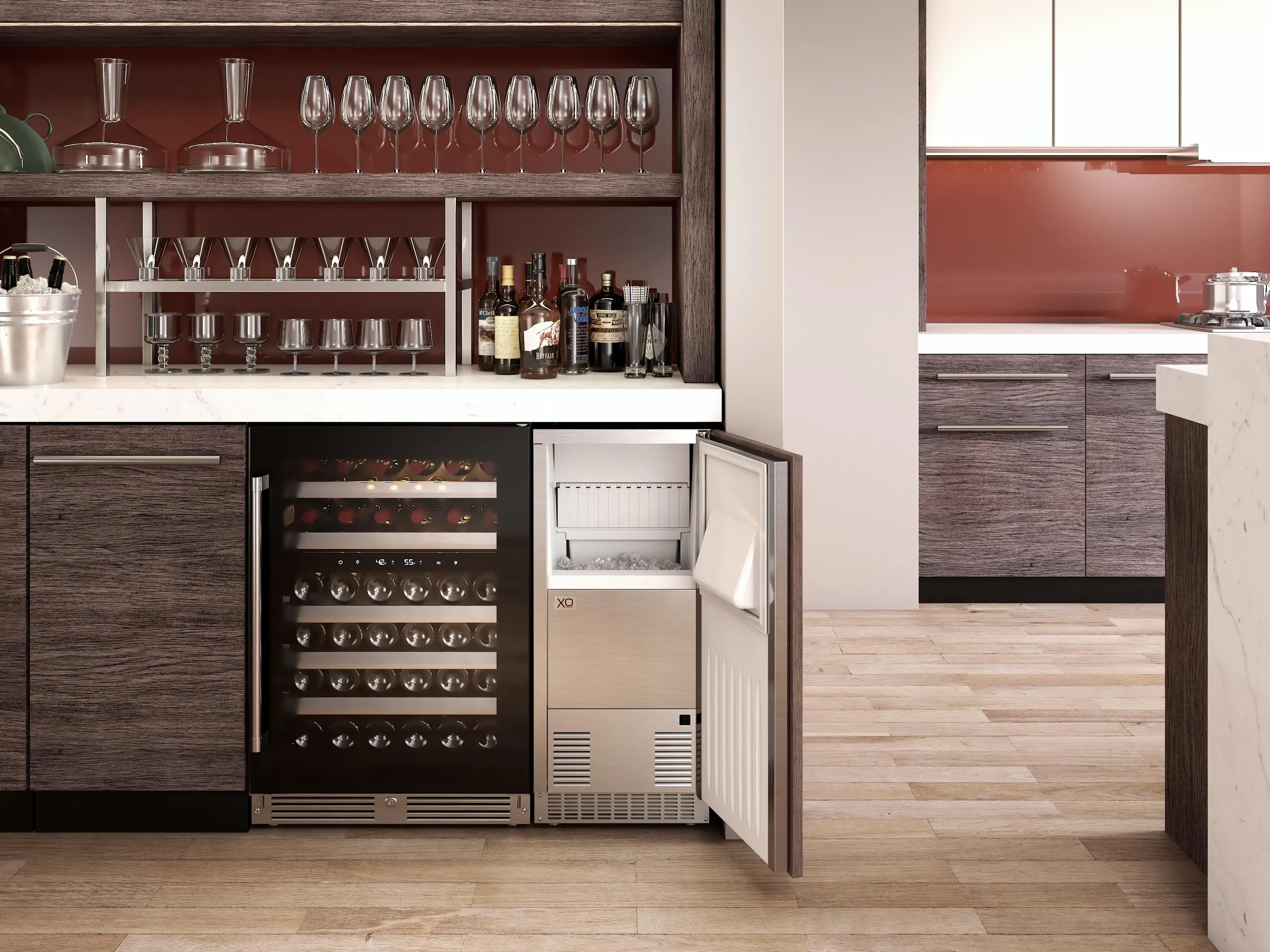 Xo Appliance XOU24BCGBR Beverage Center 24 Black Glass Rh
