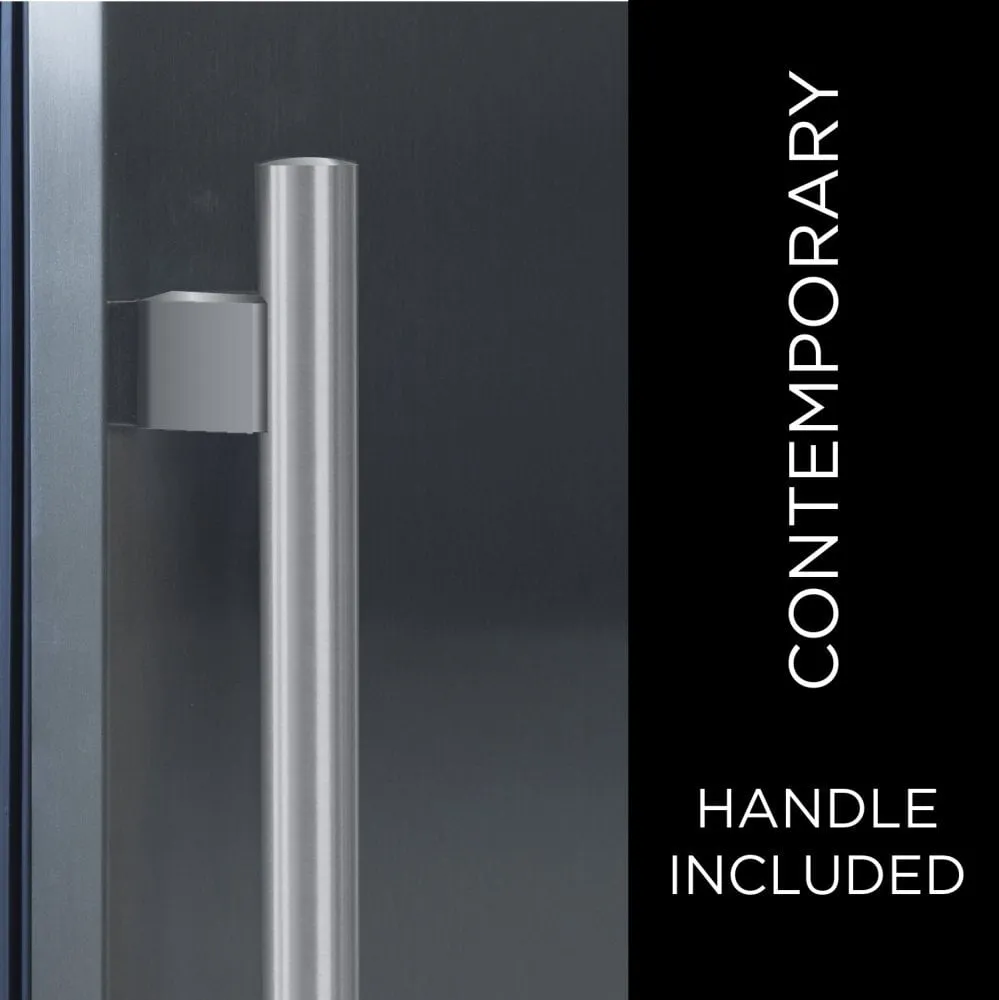 Xo Appliance XOU24BWDDGS 24 In Beverage/Wine Double Door Ss Glass