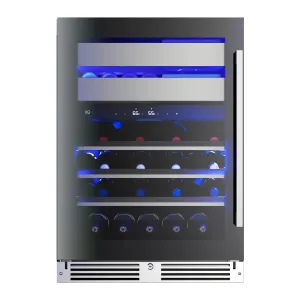 Xo Appliance XOU24WWGBL Wine And Weed 24 Black Glass Lh